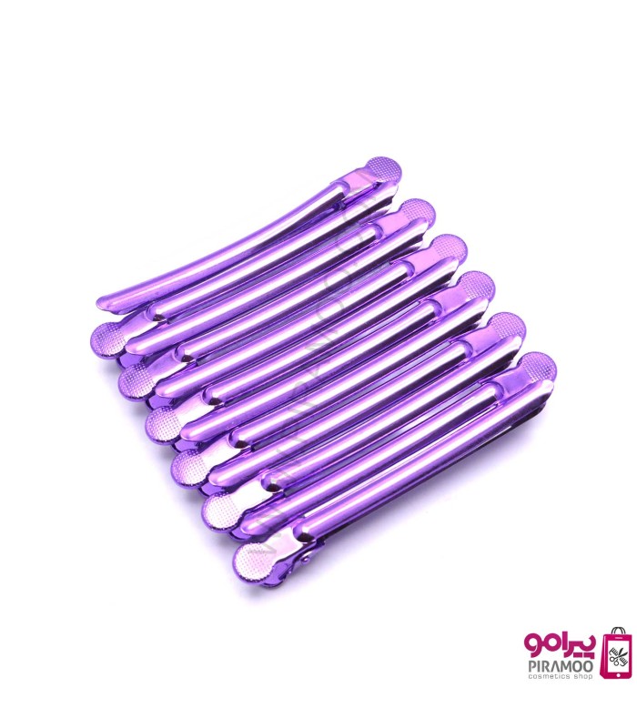 گیره تقسیم موی فانتزی فلزی بسته 12 عددی کد: PR-1981