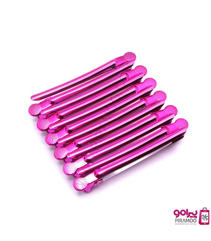 گیره تقسیم موی فانتزی فلزی بسته 12 عددی کد: PR-1981