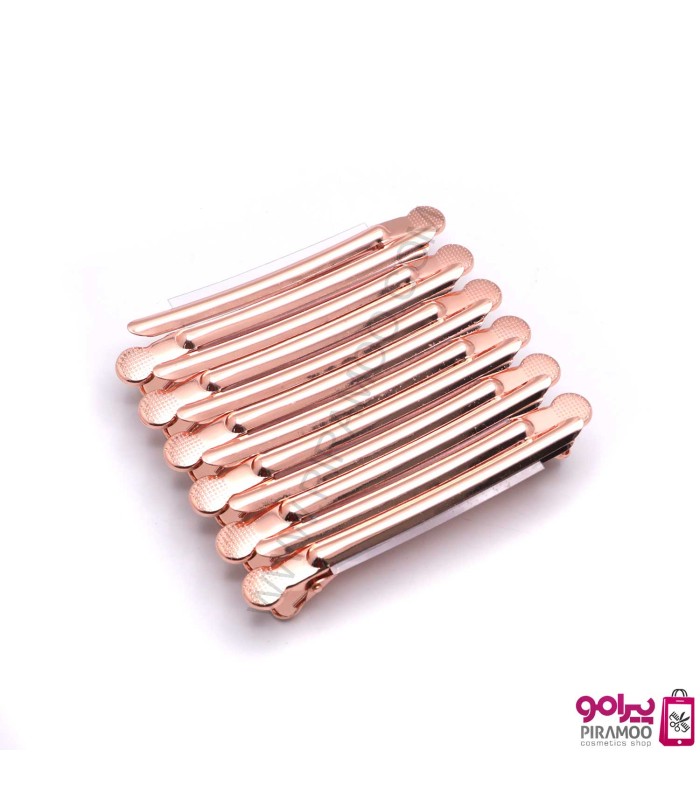 گیره تقسیم موی فانتزی فلزی بسته 12 عددی کد: PR-1981