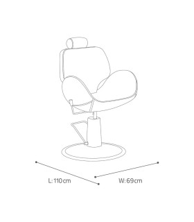 صندلی جکدار آرایشگاهی کد: PTJ-172