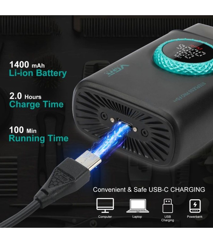 ماشین اصلاح صورت شیور مشکی وی جی آر مدل: V-377