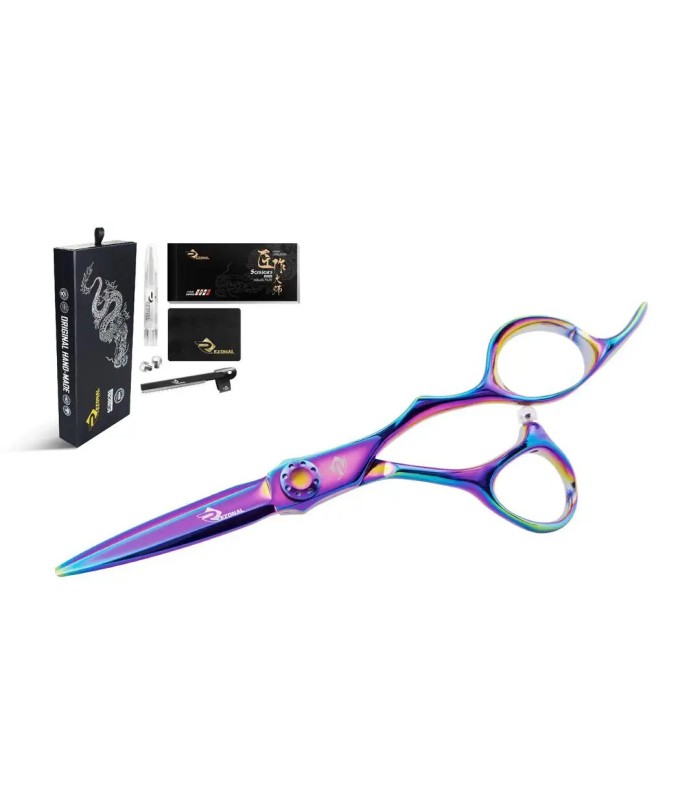 قیچی کات استیل 5.5 اینچ پریمیوم هفت رنگ رزونال کد : P-720