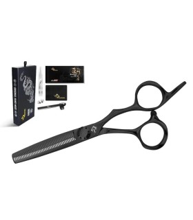 قیچی پیتاژ استیل 5.5 اینچ پریمیوم بدون شیار مشکی رزونال کد: P-740