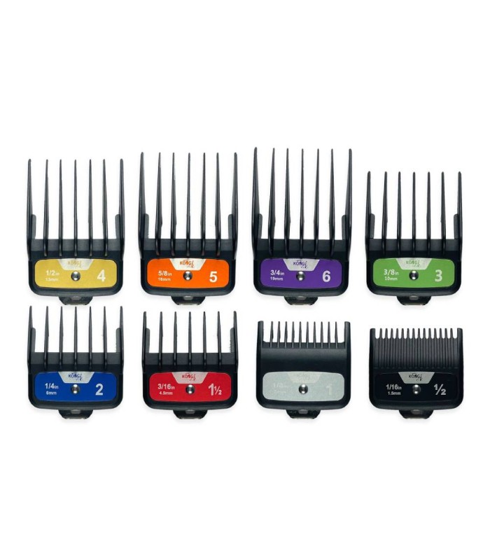 پک 8 عددی شانه الحاقی فلزی ماشین اصلاح حجم زن وال کنگ تک کد: PR-1816