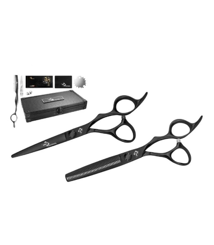 ست قیچی کات و پیتاژ بدون شیار استیل 5.75 اینچ مشکی رزونال کد: M-25