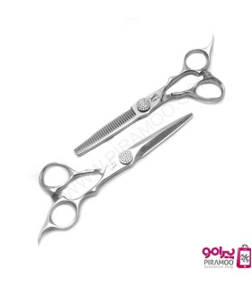 ست قیچی کات و پیتاژ استیل 6 اینچ جگوار کد: PR-2789
