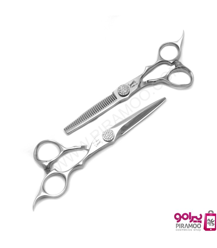 ست قیچی کات و پیتاژ استیل 6 اینچ جگوار کد: PR-2789