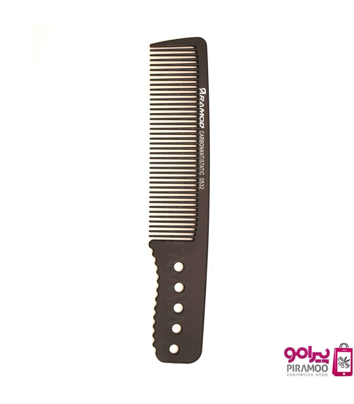 شانه کربن دسته دار مشکی آرامد کد: 0532