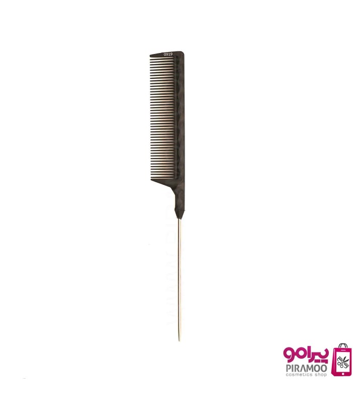 شانه کربن دم فلزی مشکی آرامد کد: 0919