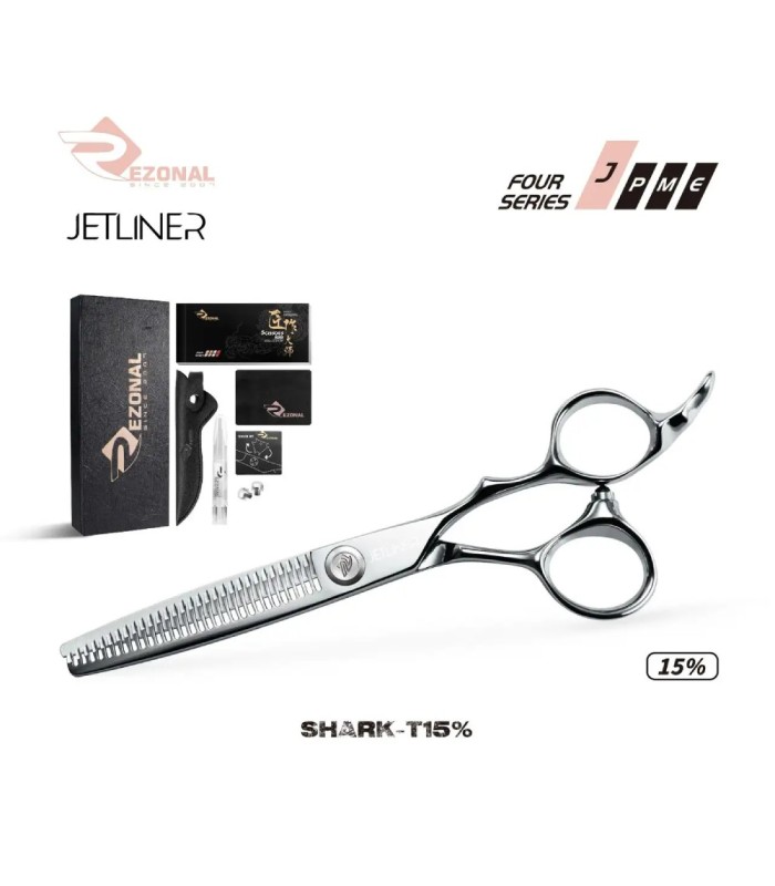 قیچی پیتاژ 6 اینچ جت لاینر استیل رزونال مدل: SHARK-T15%