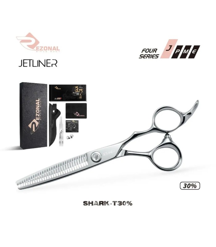 قیچی پیتاژ 6 اینچ جت لاینر استیل رزونال مدل: SHARK-T30%