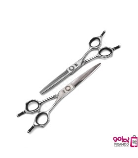 ست قیچی کات و پیتاژ 6 اینچ دو دم استریت استیل صیام (فینی) کد: PR-2830