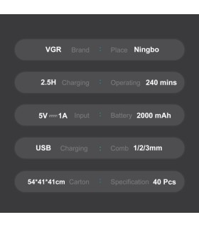 ماشین اصلاح سر و صورت خط زن وی جی آر مدل: V-906