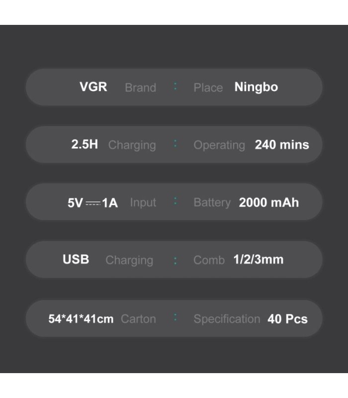 ماشین اصلاح سر و صورت خط زن وی جی آر مدل: V-906