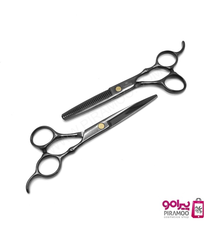 ست قیچی کات و پیتاژ مشکی 6 اینچ رامود کد: PR-1102