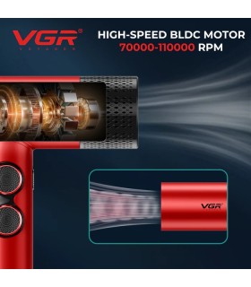 ست 4 در 1 ماشین اصلاح خط زن ، حجم زن ، شیور و سشوار وی جی آر کد: PR-3021