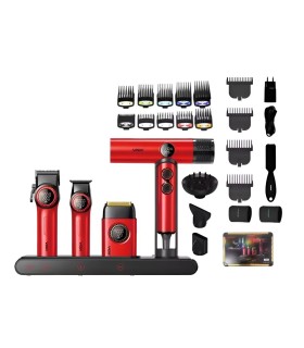 ست 4 در 1 ماشین اصلاح خط زن ، حجم زن ، شیور و سشوار وی جی آر کد: PR-3021