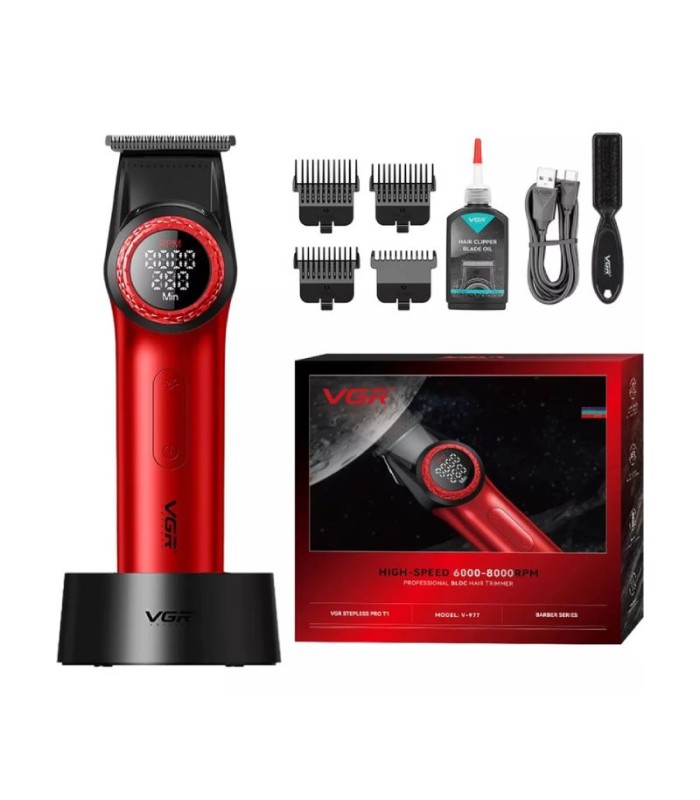 ماشین اصلاح سر و صورت خط زن قرمز وی جی آر مدل: V-977