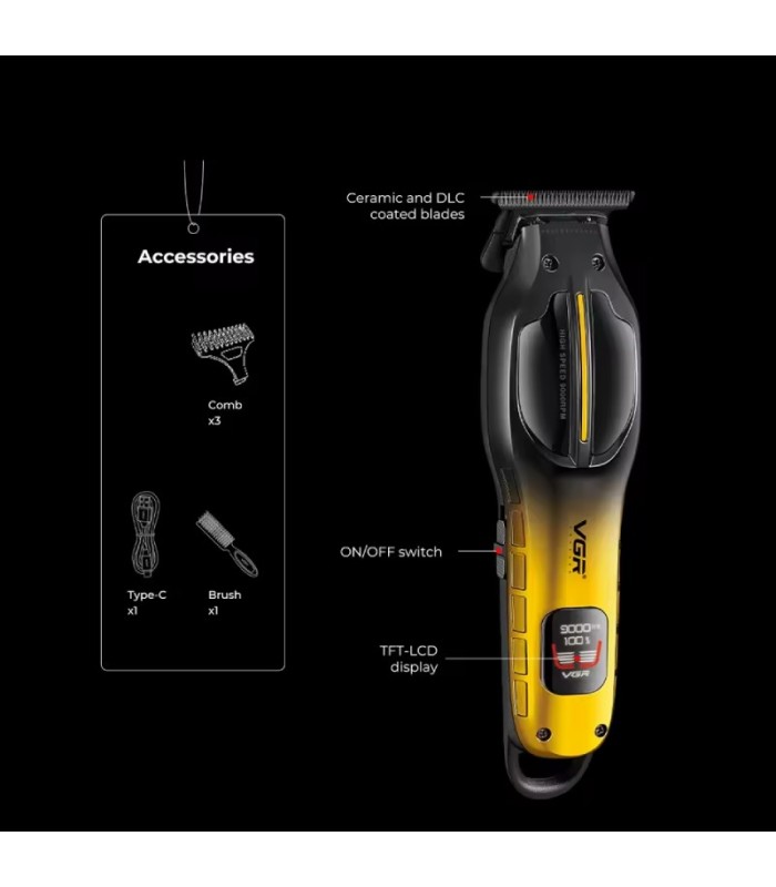 ماشین اصلاح سر و صورت خط زن وی جی آر مدل: V-226