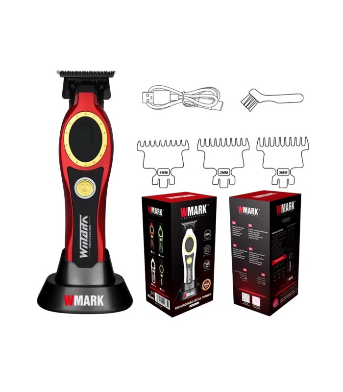 ماشین اصلاح خط زن سر و صورت قرمز مشکی دبلیو مارک مدل: NG-7230