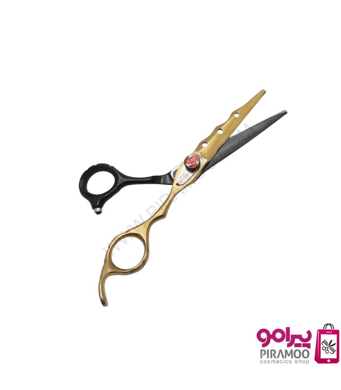 ست قیچی کات و پیتاژ 6 اینچ مشکی طلایی رامد کد: PR-155