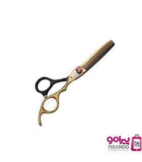 ست قیچی کات و پیتاژ 6 اینچ مشکی طلایی رامد کد: PR-155