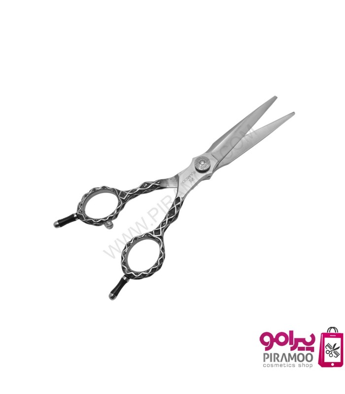 قیچی کات 6 اینچ دو دست استیل طرح دار رامد کد: 2124