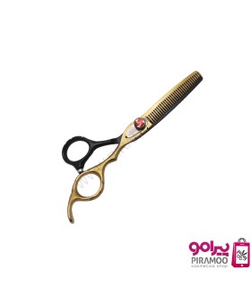 قیچی پیتاژ 6 اینچ مشکی طلایی رامد کد: 3119PT