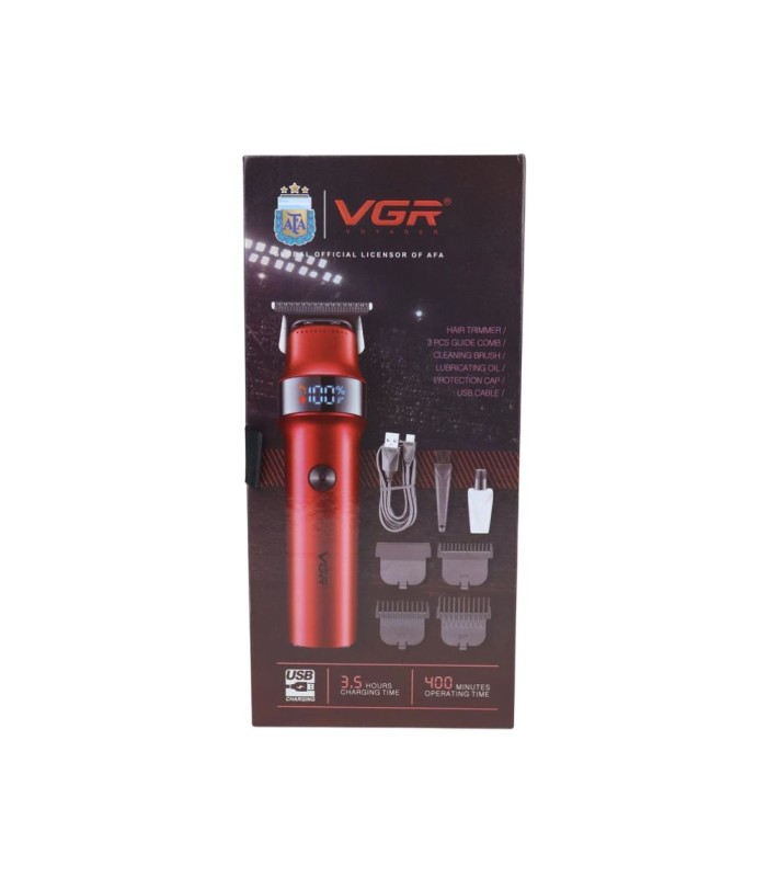 ماشین اصلاح سر و صورت خط زن قرمز وی جی آر مدل: V-987