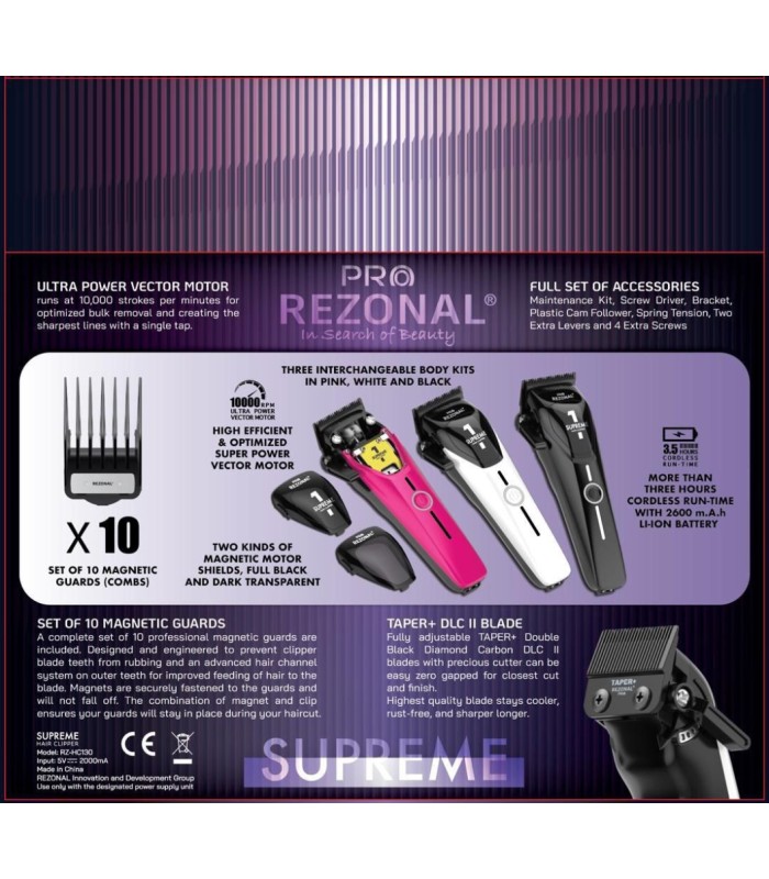 ماشین اصلاح سر و صورت حجم زن سوپریمی رزونال کد: PR-369