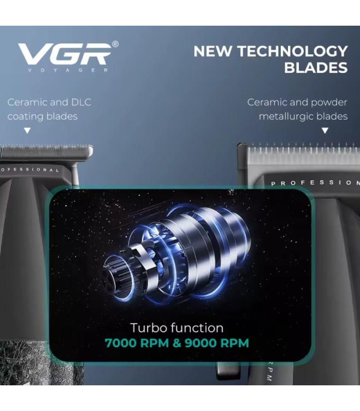 ست ماشین اصلاح حجم زن و خط زن و شیور وی جی آر مدل: V-640 S3