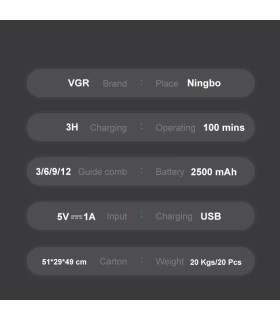 ماشین اصلاح سر و صورت حجم زن وی جی آر مدل: V-002