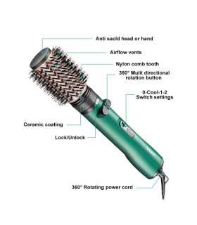 سشوار برس دار چرخشی 1000-1200 وات وی جی آر مدل: V-498