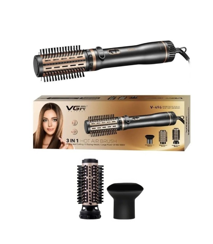 سشوار برس دار چرخشی 1000-800 وات وی جی آر مدل: V-496