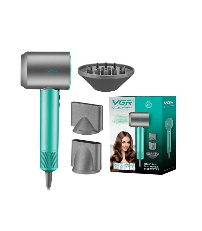 سشوار حرفه ای 1400 وات وی جی آر مدل: V-440