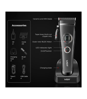 ماشین اصلاح سر و صورت حجم زن وی جی آر مدل: V-880C