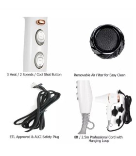 سشوار حرفه ای 1800-2200 وات وی جی آر مدل: V-414