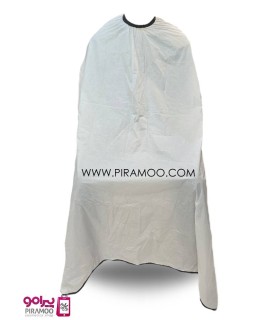 پیش بند آرایشگاهی قواره بزرگ سفید ساده کد: PR-1961