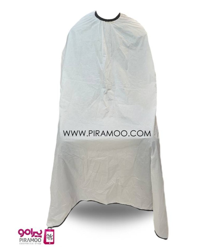 پیش بند آرایشگاهی قواره بزرگ سفید ساده کد: PR-1961