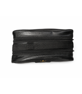 کیف اصلاح دو زیپ مشتری طرح چرمی مشکی کد: PR-1167