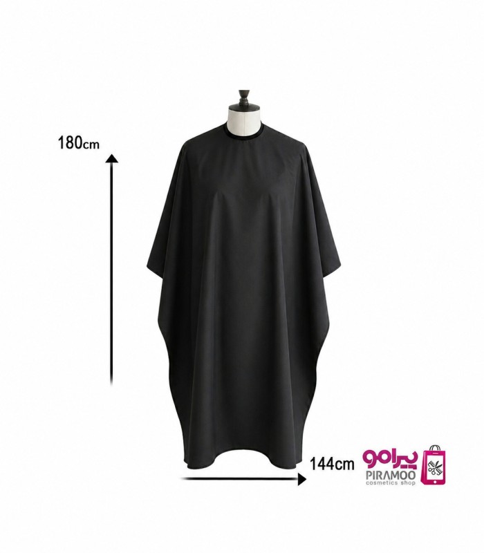 پیش بند یقه سیلیکونی مشکی قواره بزرگ کد: PR-827