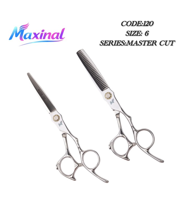 ست قیچی کات و پیتاژ 6 اینچ  استیل مکسینال کد: 120