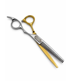 ست قیچی کات و پیتاژ 6 اینچ طلایی نقره ای طرح دار الکساندر دیتیلر کد: M217N