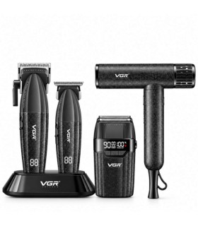 ست حجم زن وخط زن و شیور و سشوار وی جی آر کد: V-640 S4 کد : 3117