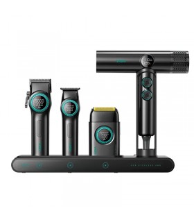 ست حرفه ای 4 کاره حجم زن، خط زن، شیور و سشوار وی جی آر استپ لس Stepless Pro 4 in 1