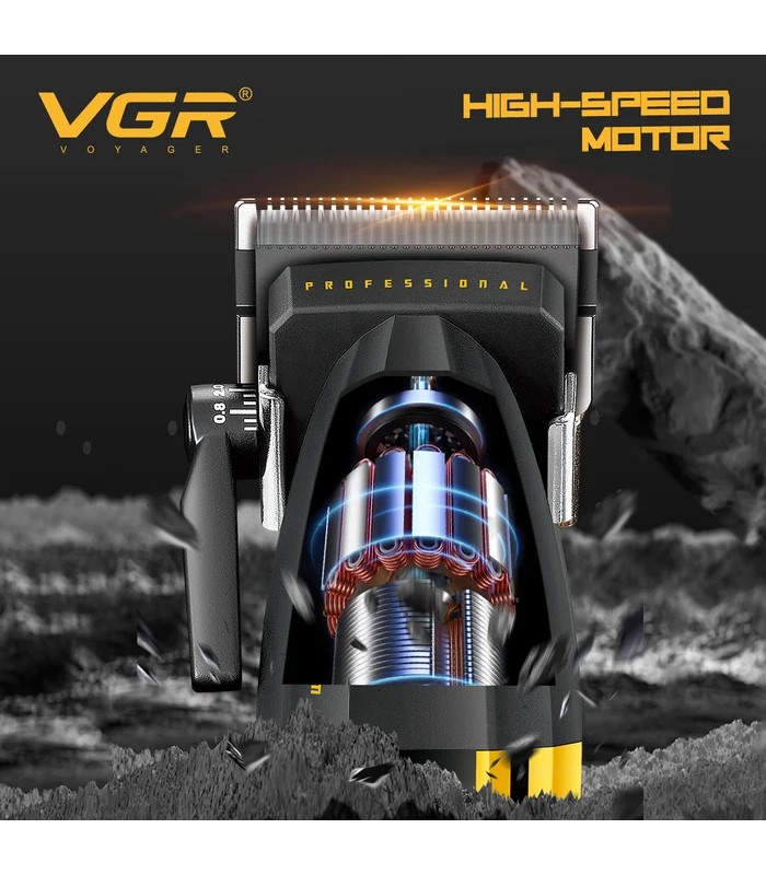 ست حرفه ای 4 کاره حجم زن، خط زن، شیور و سشوار وی جی آر ماسکولار V-285 S4