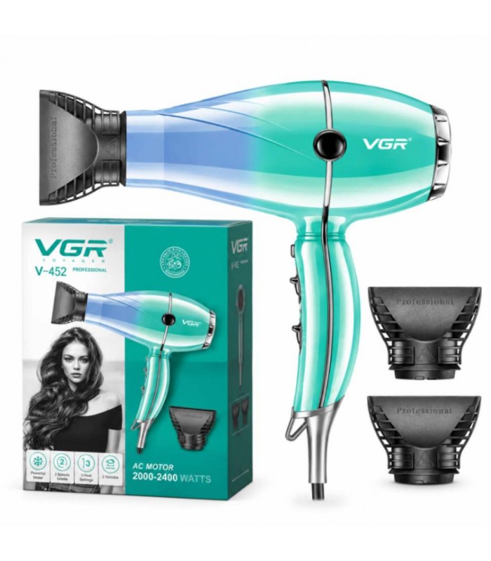 سشوار حرفه ای 2000-2400 وات وی جی آر مدل: V-452