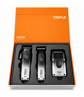 ست سه کاره ماشین اصلاح حرفه ای کنگ تک مدل Triple کد: PR-3141