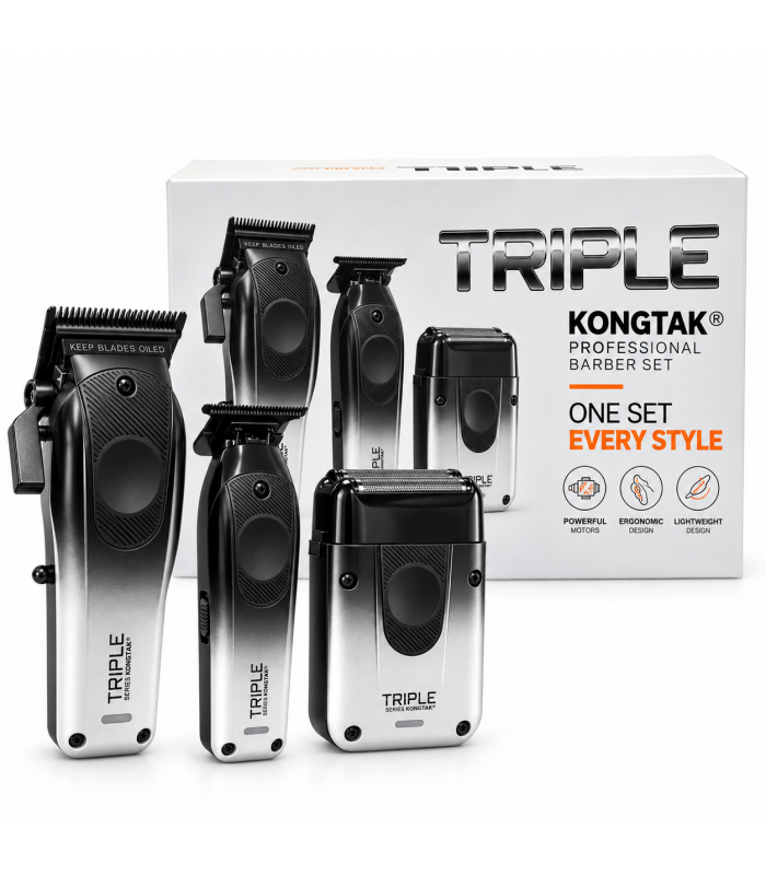 ست سه کاره ماشین اصلاح حرفه ای کنگ تک مدل Triple کد: PR-3141