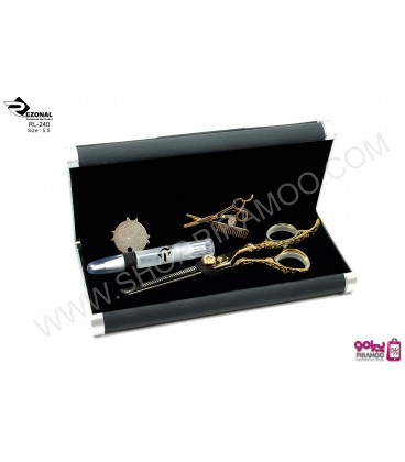 قیچی پیتاژ طلایی کنده کاری شده 5.5اینچ رزونال مدل REZONAL RL-240